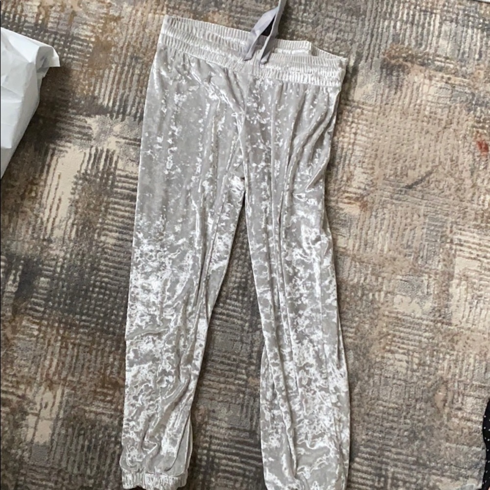 Velour joggers like new from Victoria secret
